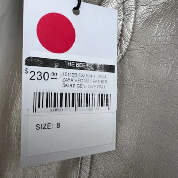 Generation Love faux leather gold skirt size 8 - Picture 3 of 4